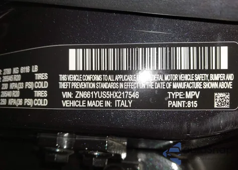 2017 Maserati Levante S z USA, uszkodzony, nr VIN ZN661YUS5HX217546